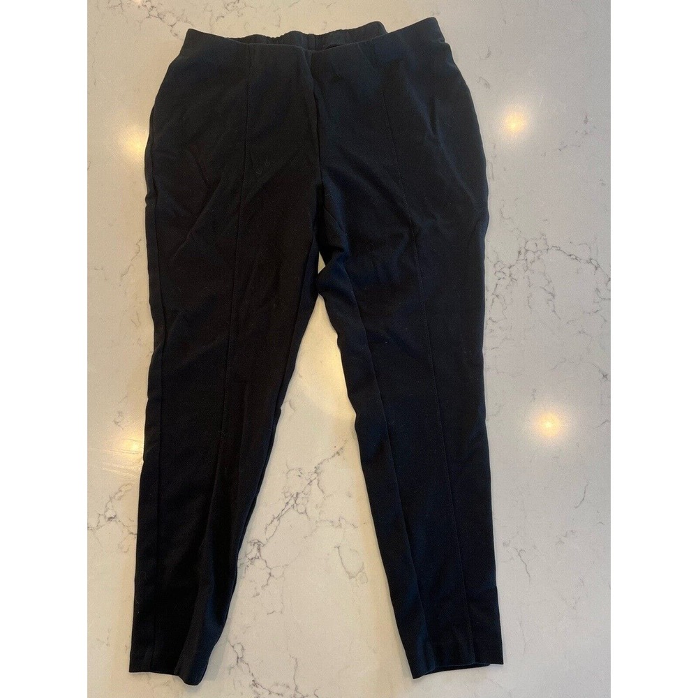 J. Jill Ponte Knit Pants Women’s Size Petite M Slim Ankle Length Pull On Black